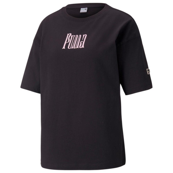 Puma Γυναικεία κοντομάνικη μπλούζα Downtown Graphic Tee Puma Γυναικεία κοντομάνικη μπλούζα Downtown Graphic Tee